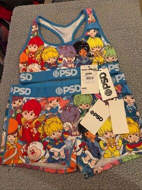 NWT PSD Bra and boy short set size large